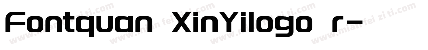 Fontquan XinYilogo r字体转换